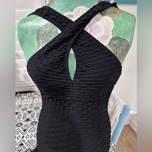 MADE IN BRAZIL- SEXY ONE PIECE CONVERTIBLE BLACK WORKOUT JUMPSUIT, ONE SIZE